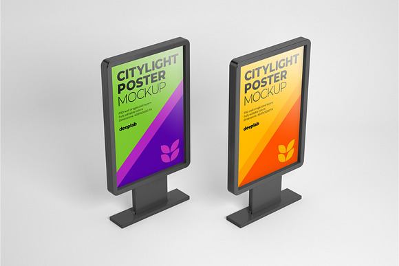 Citylight Poster Mockup Set in Print Mockups - product preview 4