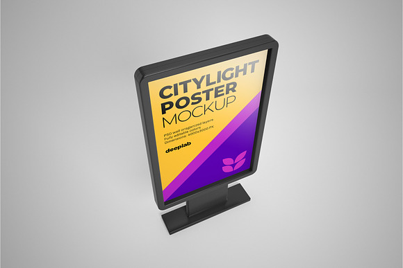 Citylight Poster Mockup Set in Print Mockups - product preview 9