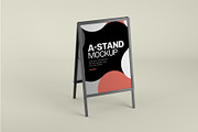 Advertising A-Stand Mockup Set