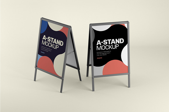 Advertising A-Stand Mockup Set in Print Mockups - product preview 8