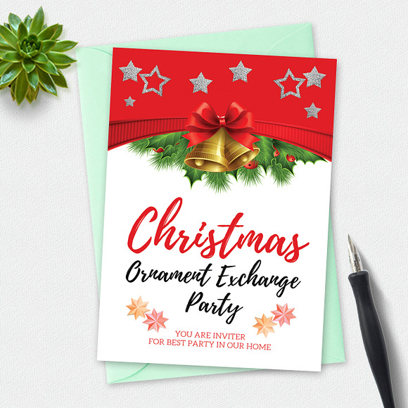 10 Christmas Party Invitation Cards in Invitation Templates - product preview 13
