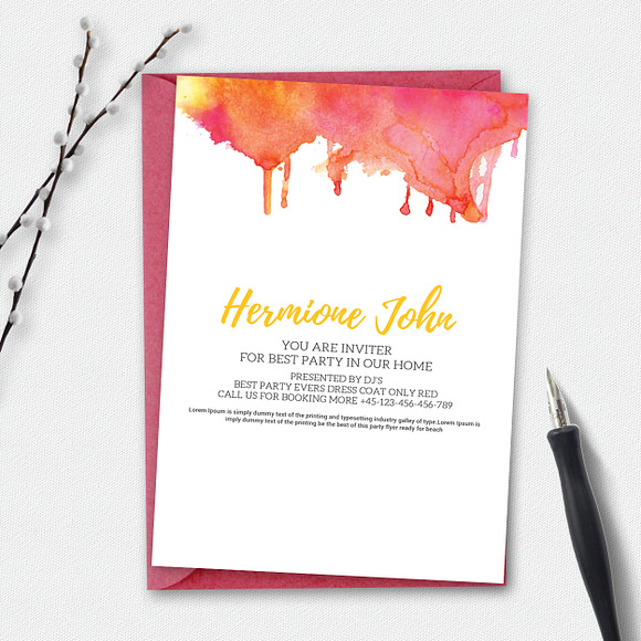 10 Christmas Party Invitation Cards in Invitation Templates - product preview 16