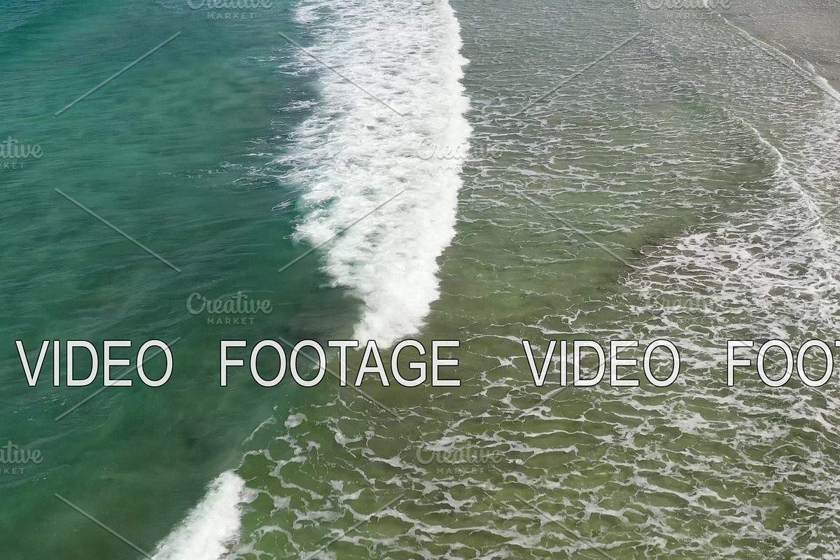 Beach and waves from top view in Graphics - product preview 8