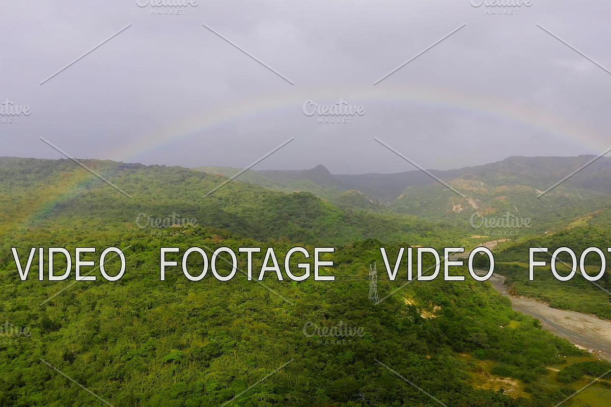 Rainbow over the river in the in Graphics - product preview 8