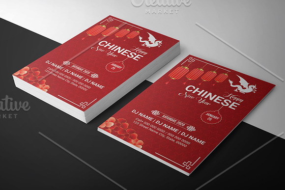 Lunar New Year Party Flyer V1130 in Flyer Templates - product preview 1