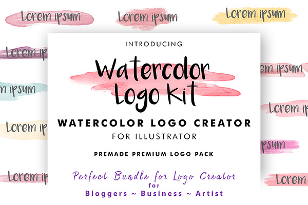 Watercolor Logo Kit