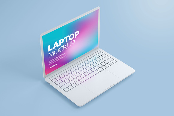Macbook Pro Clay Mockup set in Mobile & Web Mockups - product preview 2