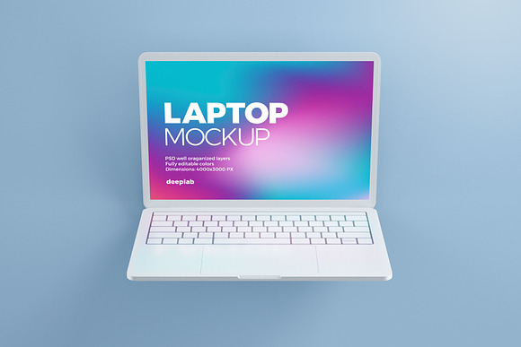 Macbook Pro Clay Mockup set in Mobile & Web Mockups - product preview 5