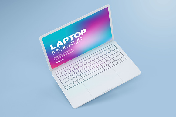 Macbook Pro Clay Mockup set in Mobile & Web Mockups - product preview 8