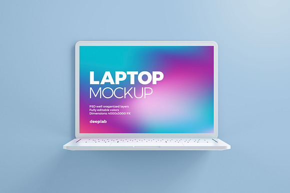Macbook Pro Clay Mockup set in Mobile & Web Mockups - product preview 10