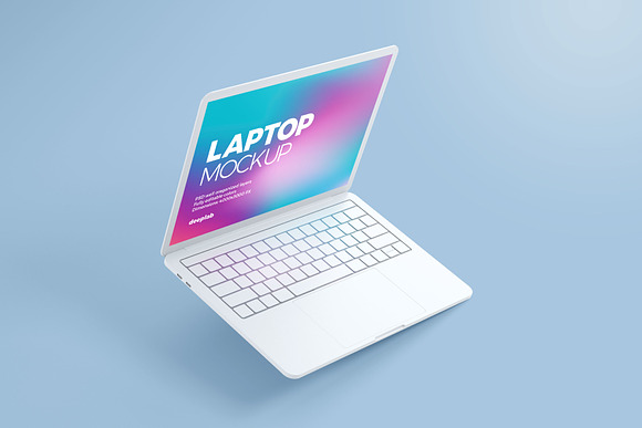 Macbook Pro Clay Mockup set in Mobile & Web Mockups - product preview 11