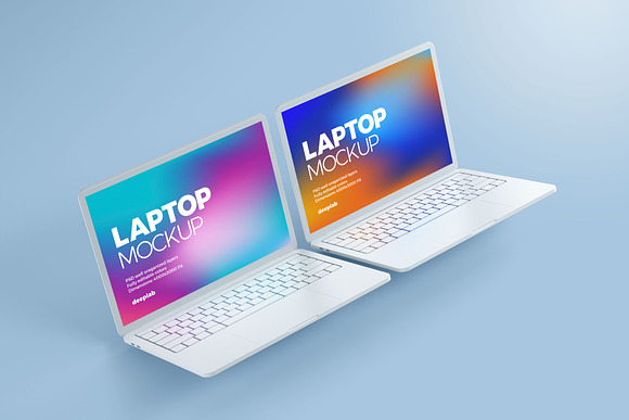 Macbook Pro Clay Mockup set in Mobile & Web Mockups - product preview 14