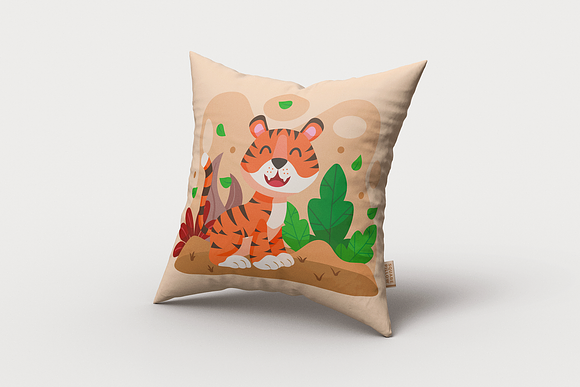 Square Pillow MockUp in Product Mockups - product preview 4