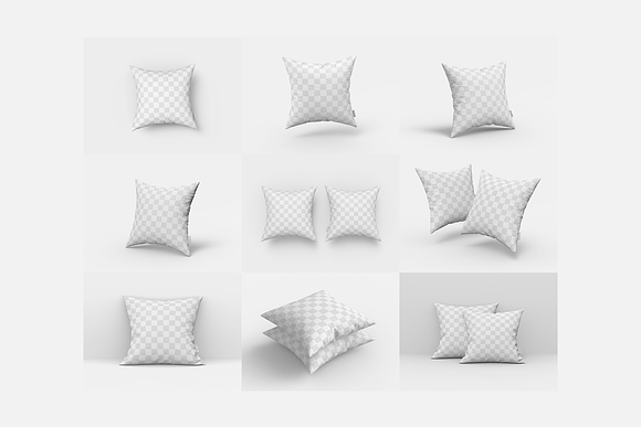 Square Pillow MockUp in Product Mockups - product preview 10