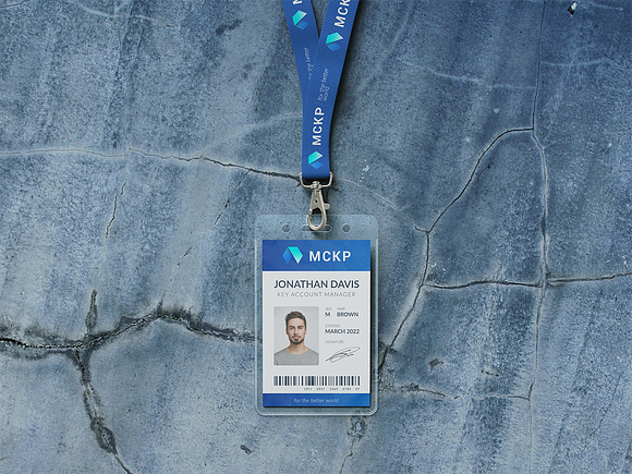 Lanyard / ID Card Holder MockUp in Branding Mockups - product preview 1