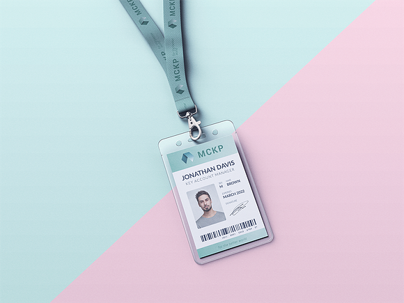 Lanyard / ID Card Holder MockUp in Branding Mockups - product preview 2