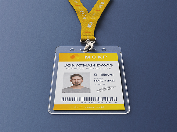 Lanyard / ID Card Holder MockUp in Branding Mockups - product preview 3