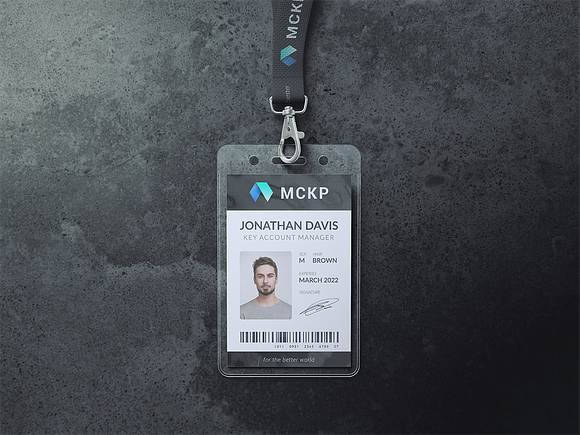 Lanyard / ID Card Holder MockUp in Branding Mockups - product preview 5