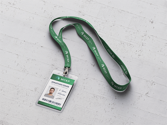 Lanyard / ID Card Holder MockUp in Branding Mockups - product preview 8