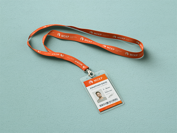 Lanyard / ID Card Holder MockUp in Branding Mockups - product preview 9