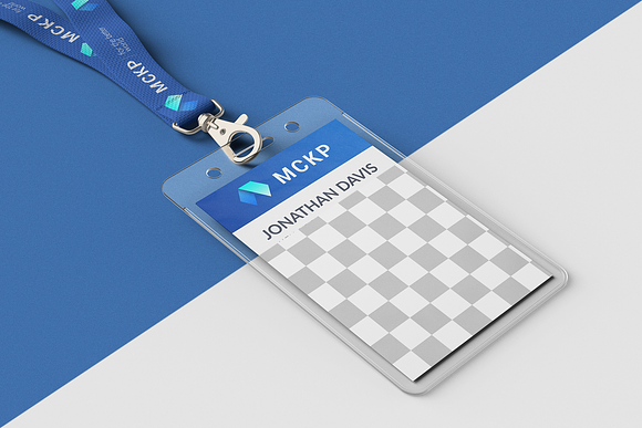 Lanyard / ID Card Holder MockUp in Branding Mockups - product preview 14