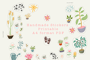 Stickers Gardening Printable 4A