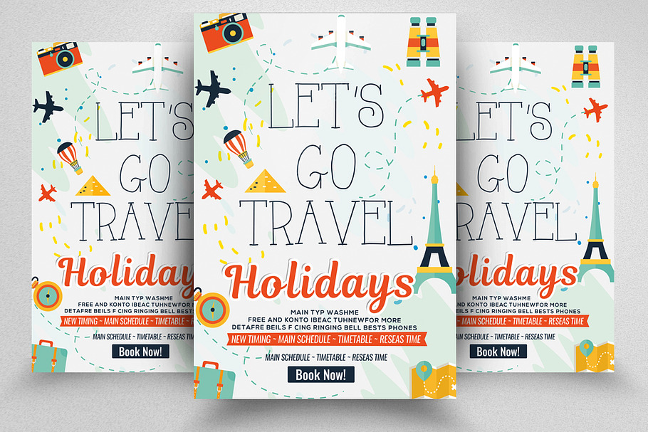 Tour Travel & Holiday Flyer/Poster in Flyer Templates - product preview 8