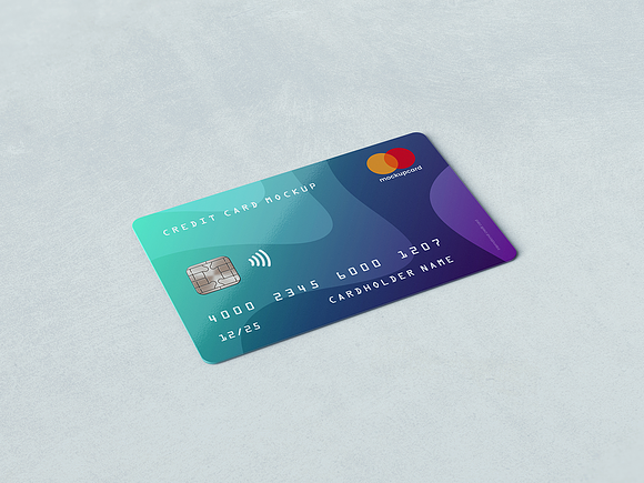 Credit Card / Membership Card MockUp in Branding Mockups - product preview 1