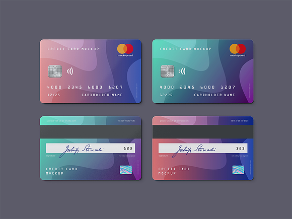Credit Card / Membership Card MockUp in Branding Mockups - product preview 2