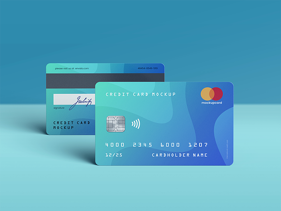 Credit Card / Membership Card MockUp in Branding Mockups - product preview 9