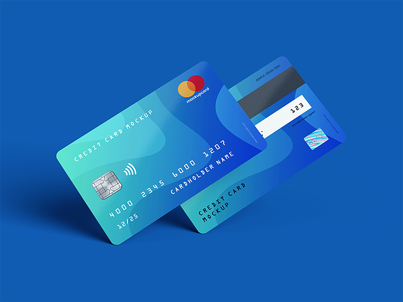 Credit Card / Membership Card MockUp in Branding Mockups - product preview 11