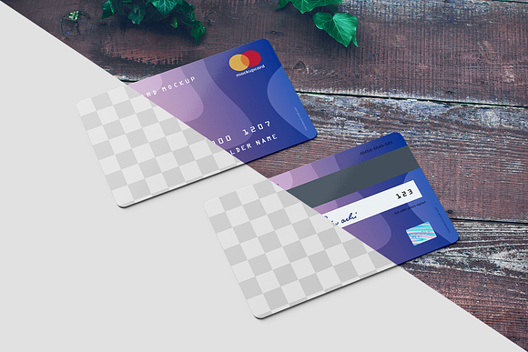 Credit Card / Membership Card MockUp in Branding Mockups - product preview 13