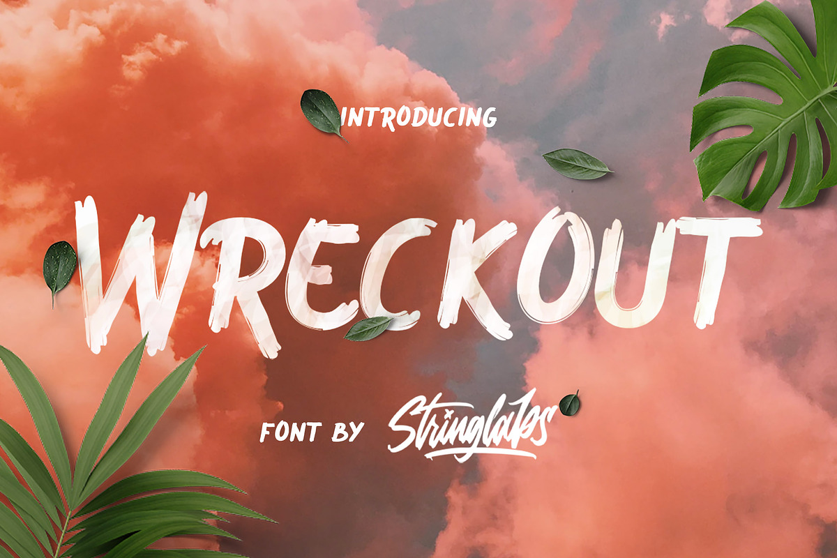 Wreckout - Decorative Brush Font in Display Fonts - product preview 8