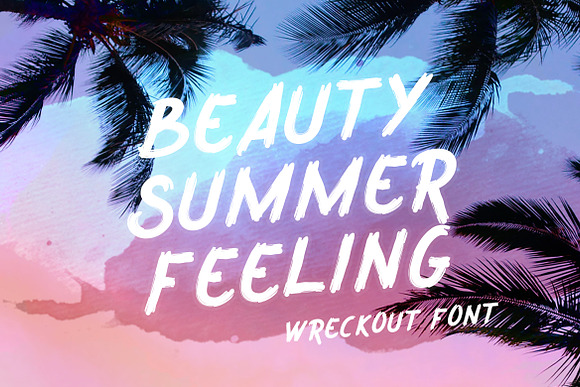 Wreckout - Decorative Brush Font in Display Fonts - product preview 6