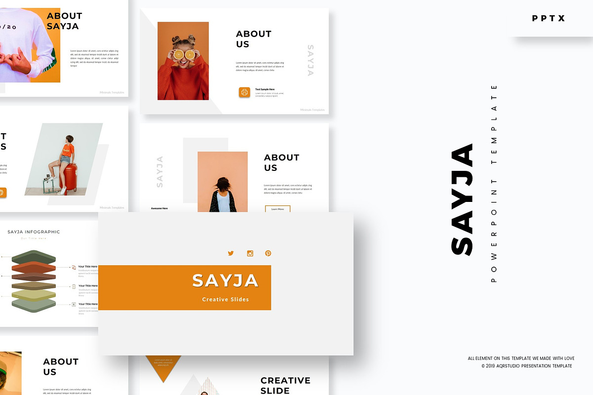 Sayja - Powerpoint Template in PowerPoint Templates - product preview 8