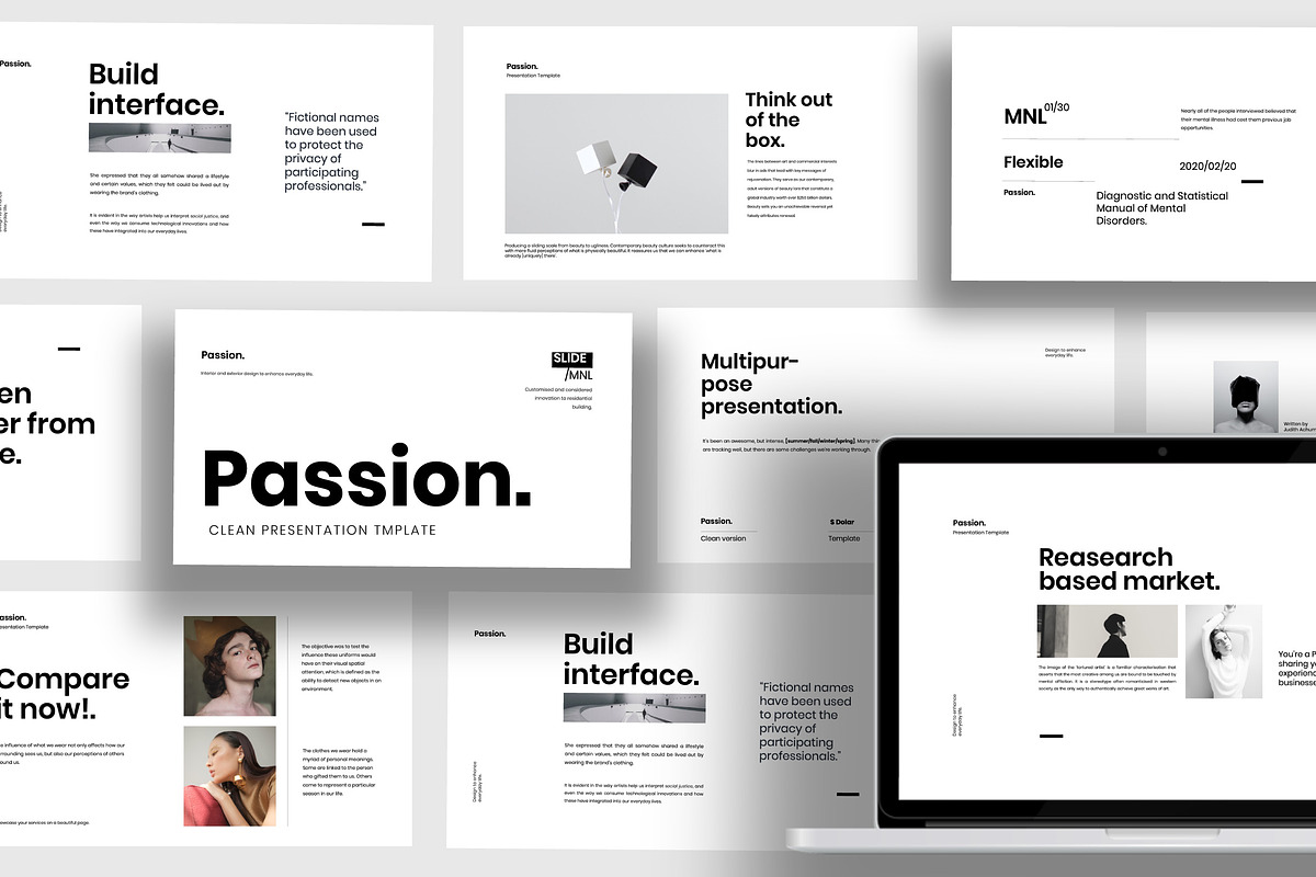 Passion - Minimal powerpoint in PowerPoint Templates - product preview 8