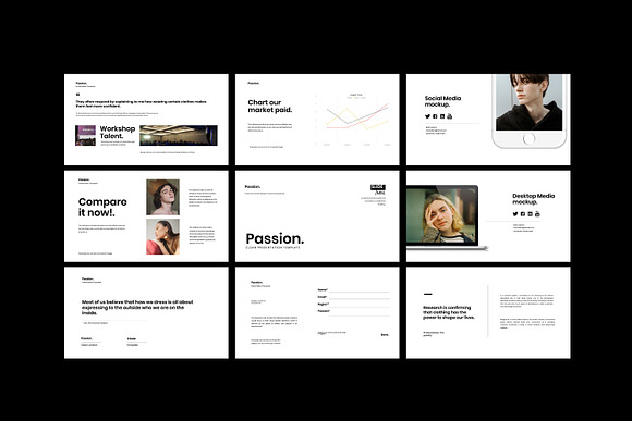 Passion - Minimal powerpoint in PowerPoint Templates - product preview 4