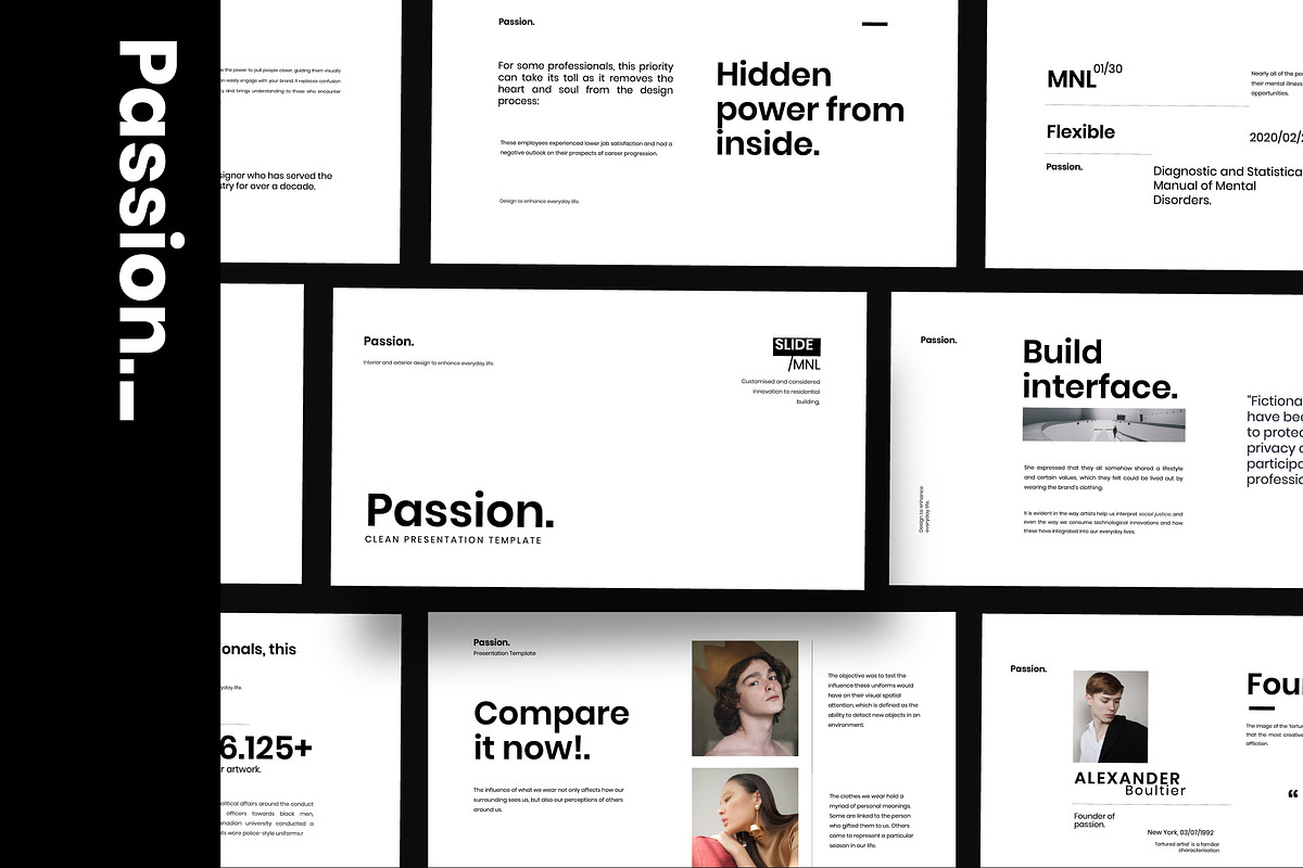 Passion - Minimal google slide in Google Slides Templates - product preview 8