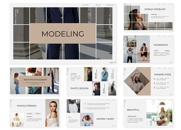 Modeling | Keynote Template in Keynote Templates - product preview 1