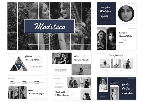 Modelsco | Keynote Template in Keynote Templates - product preview 1