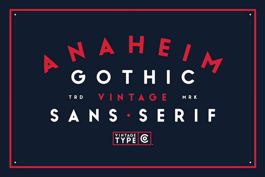 Anaheim Gothic Font in Gothic Fonts - product preview 8