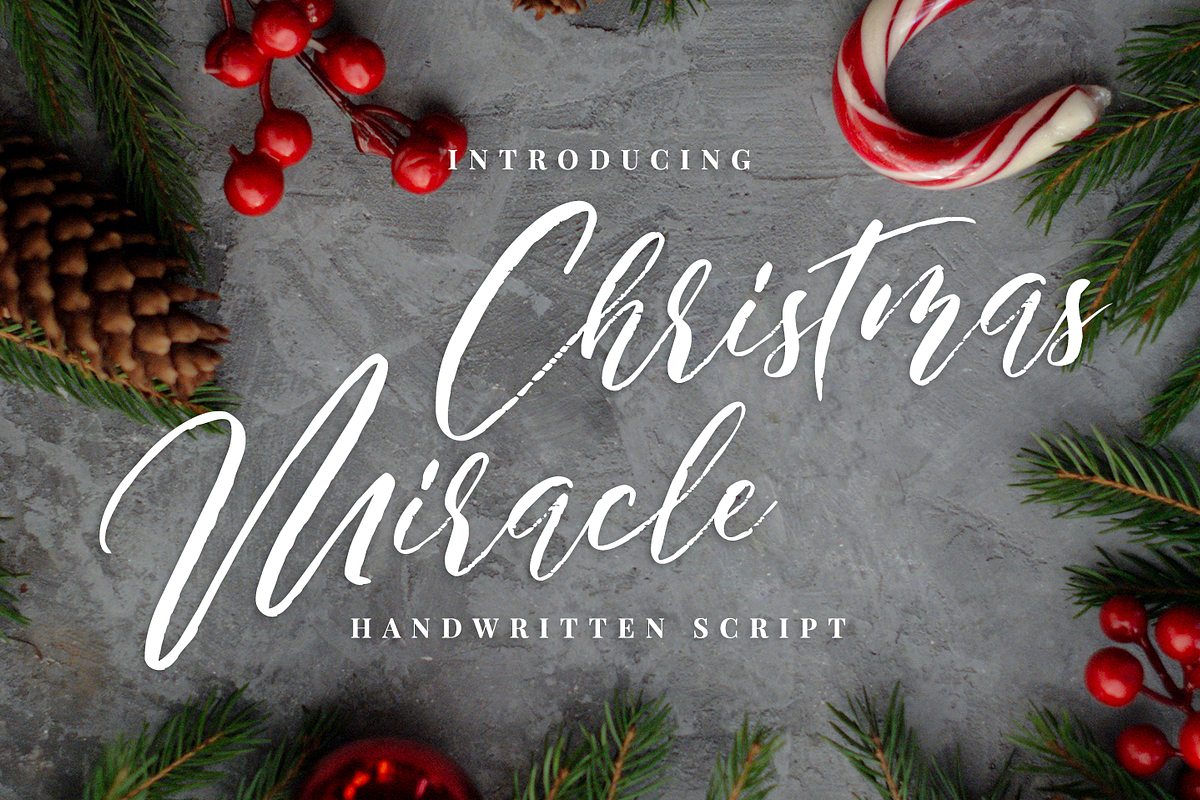 Christmas Miracle Brush Script in Script Fonts - product preview 8