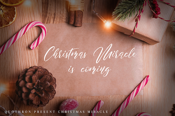 Christmas Miracle Brush Script in Script Fonts - product preview 2