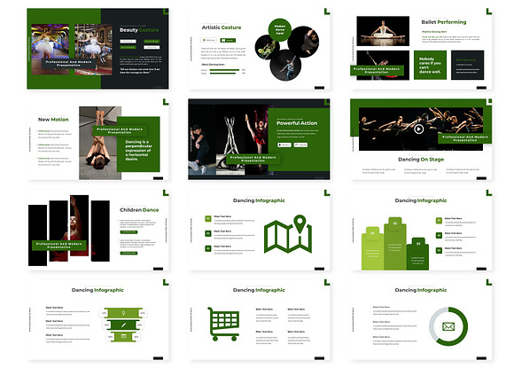 Ballerine - Powerpoint Template in PowerPoint Templates - product preview 2