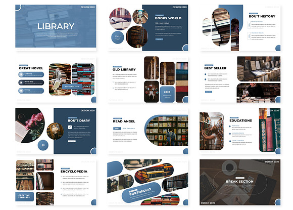 Library - Powerpoint Template in PowerPoint Templates - product preview 1