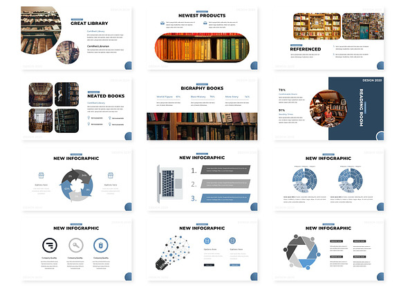 Library - Powerpoint Template in PowerPoint Templates - product preview 2