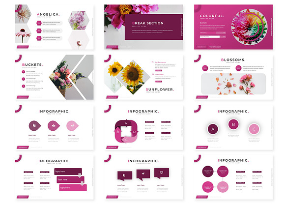 The Flowers - Powerpoint Template in PowerPoint Templates - product preview 2