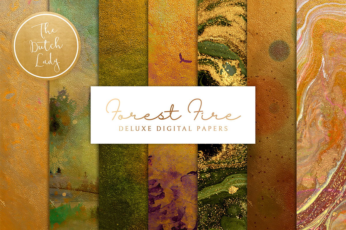 Digital Backgrounds Forest Fire in Textures - product preview 8