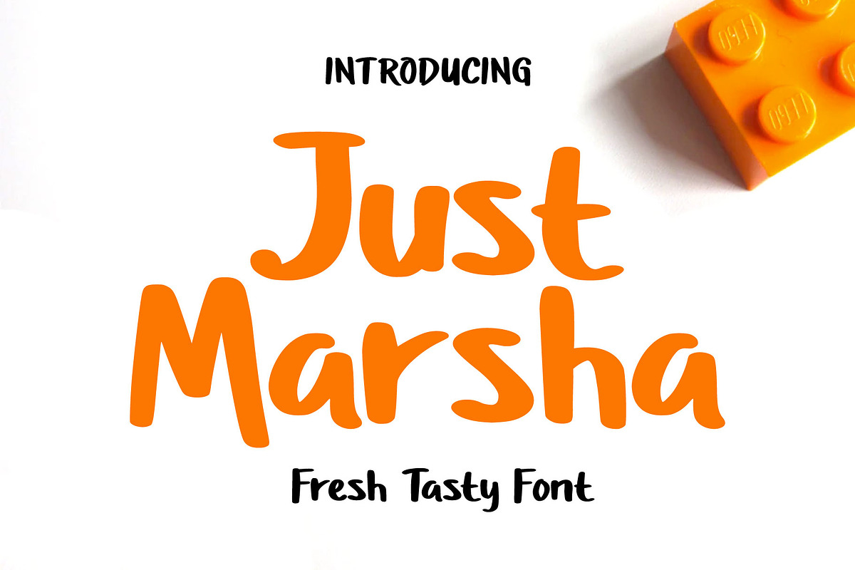 Just Marsha - Fresh Tasty Font in Display Fonts - product preview 8