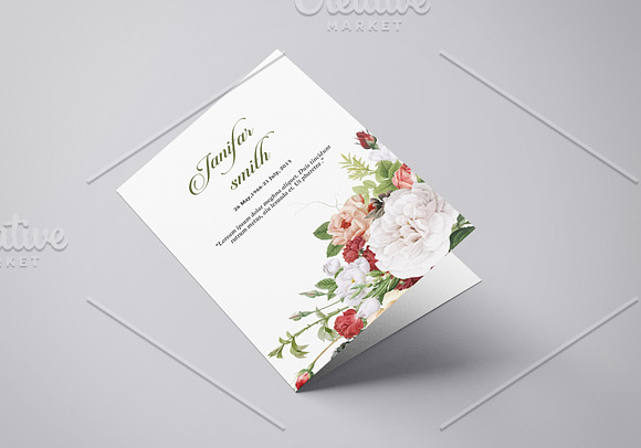 Printable Funeral Brochure - V977 in Brochure Templates - product preview 3
